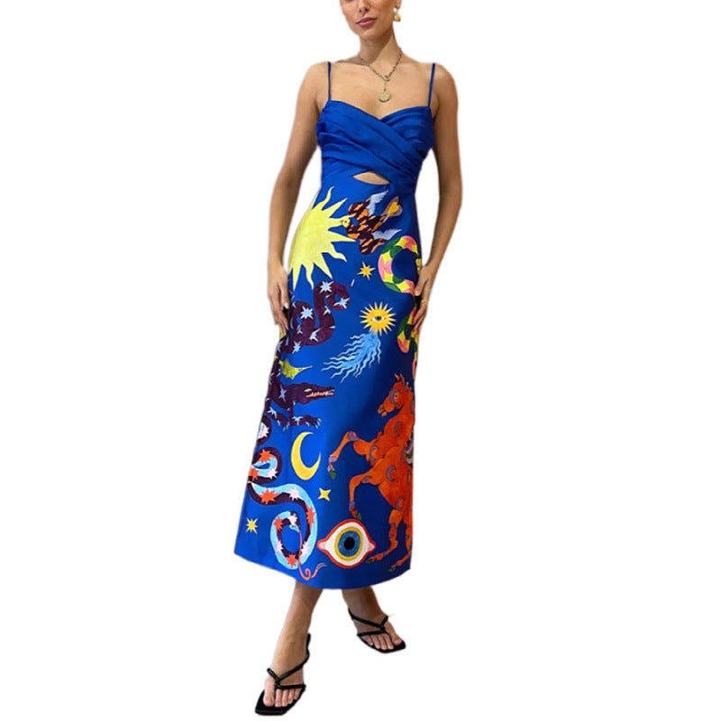 Fashion Suspenders Sleeveless Dress Women