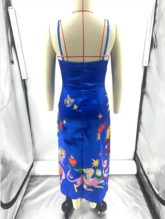 Fashion Suspenders Sleeveless Dress Women