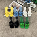 Sandals And Slippers Women Stiletto Fashion Metal Chain
