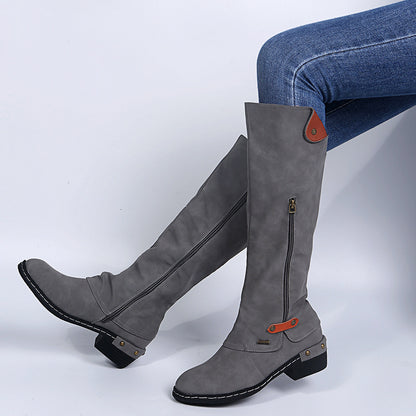 Plus Size Amazon Flat Zipper Women Boots