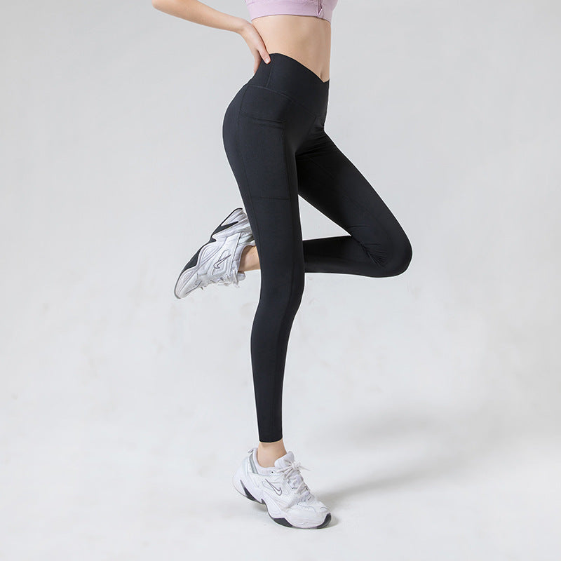 V Waist Tight Yoga Pants Women Compound