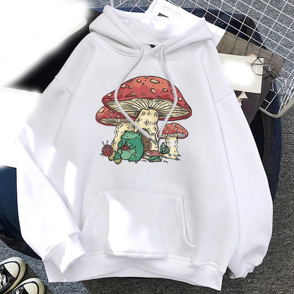 Sweatshirt Plain Letter Printed Kangaroo Pocket Drawstring Hoodie