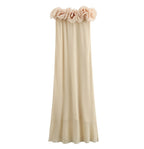 Flower Decoration Chest-wrapped Dress