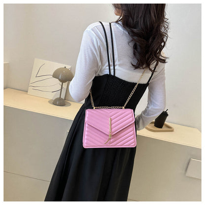 Chain Tassel Shoulder Crossbody Bags Women Fashion Small Square Bag