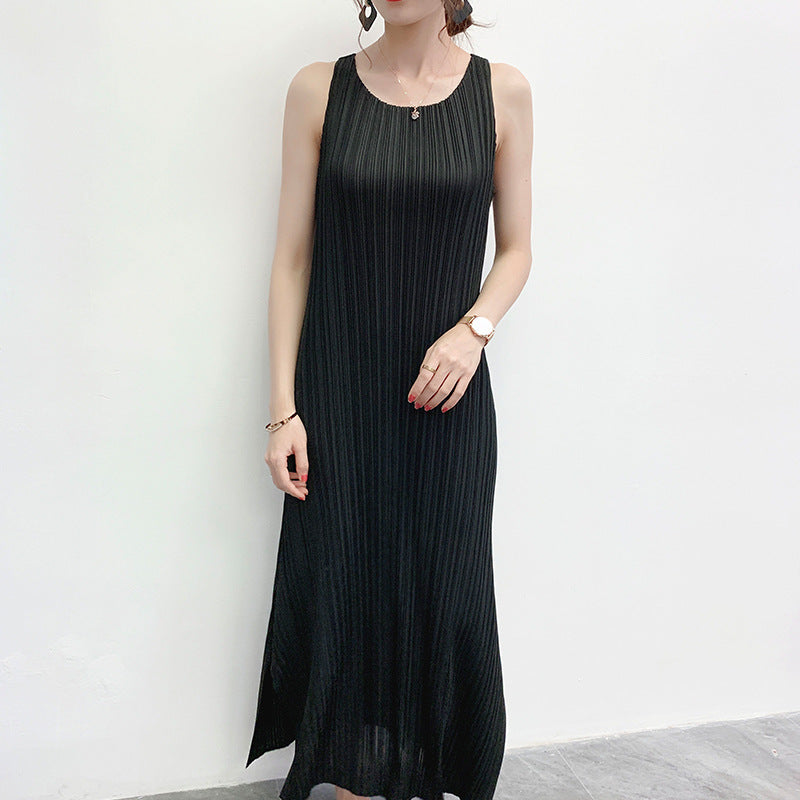 Lily Pleated Suspender Dress