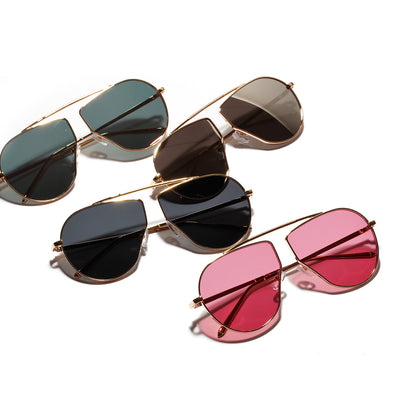 Polygonal Big Frame Sunglasses