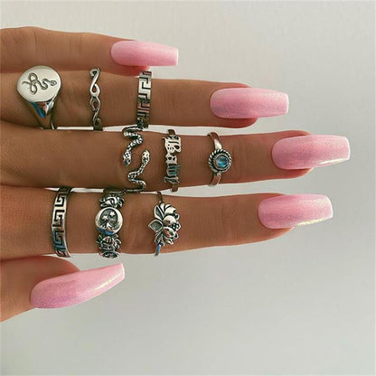 Stainless Steel Jewelry For Women Slytherin Punk Ring