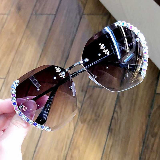 Diamond-Studded Sunglasses