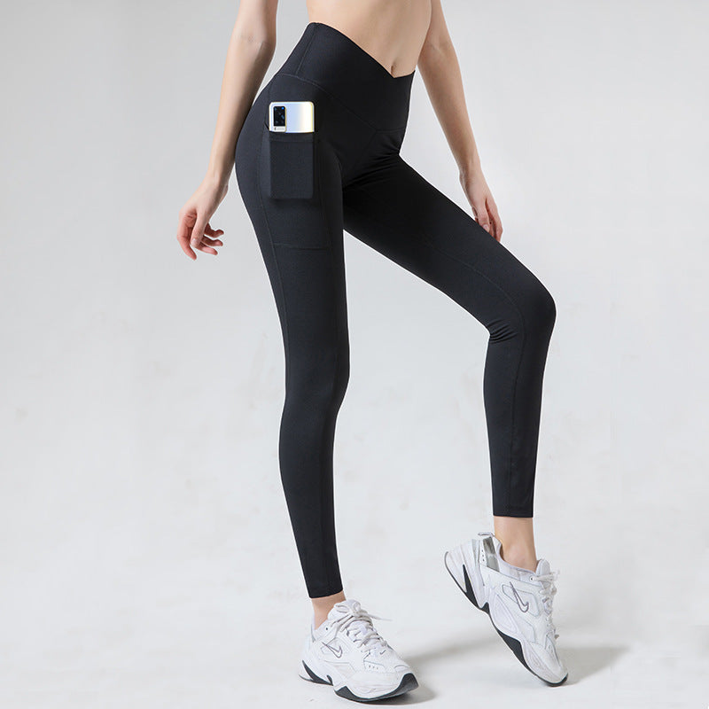 V Waist Tight Yoga Pants Women Compound