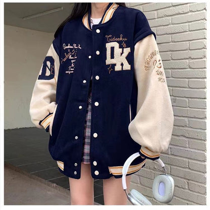 New Junior High School Students Baggy Casual Jacket