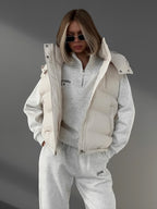 Cotton Vest Trendy Sleeveless Hooded Jacket