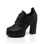 Women's Platform With Thick Heels And High Heels