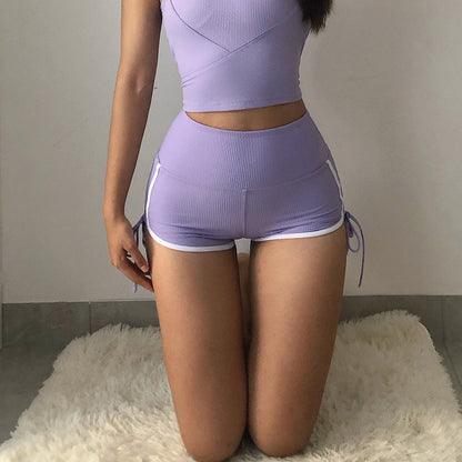 Sports Shorts Slim Fit Women Tight High Waist