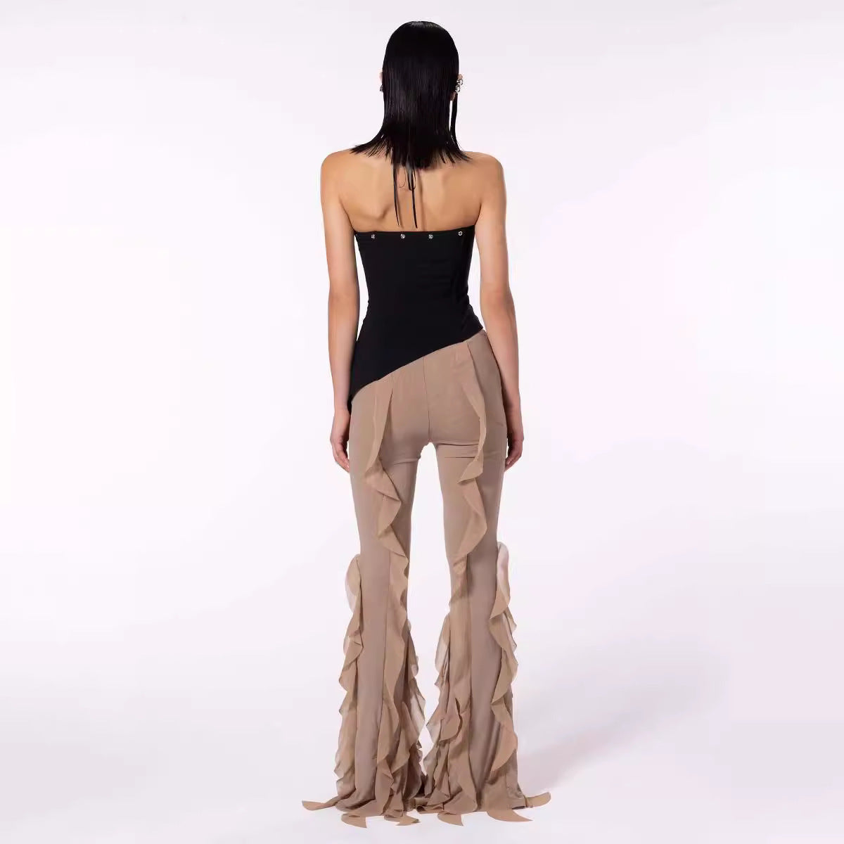 Ear Flying Pants Slim-fit Micro Flared Pants Women