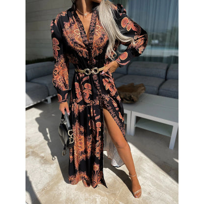 Fashion Casual Slit Long Dress