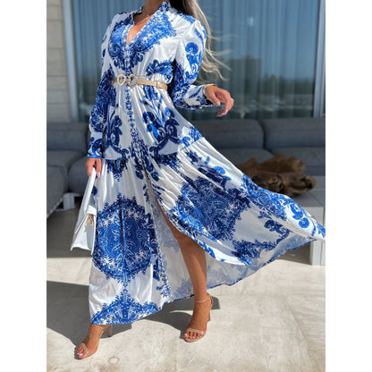 Fashion Casual Slit Long Dress