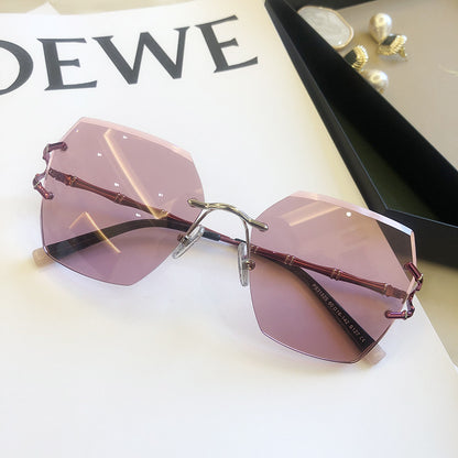 New Rimless Cut Edge Sunglasses For Women