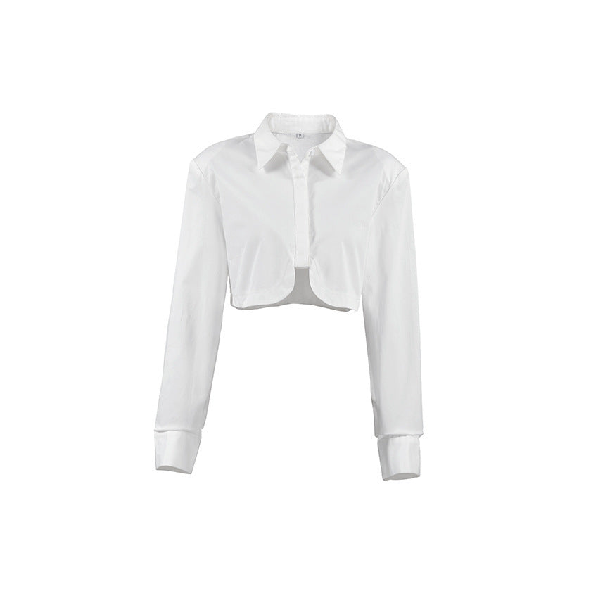 French Commute Minimalist White Shirt