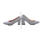 Plaid pointed pumps