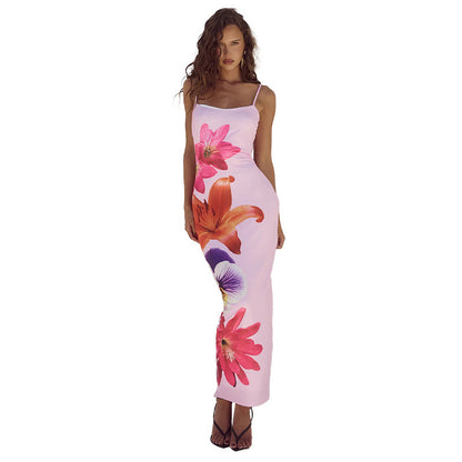 Style Flower Strap Dress Women