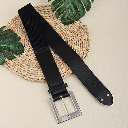 Women's Elastic Needle Buckle Belt