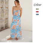 Women's Thin Belt Beauty Back Low-cut Sling Dress