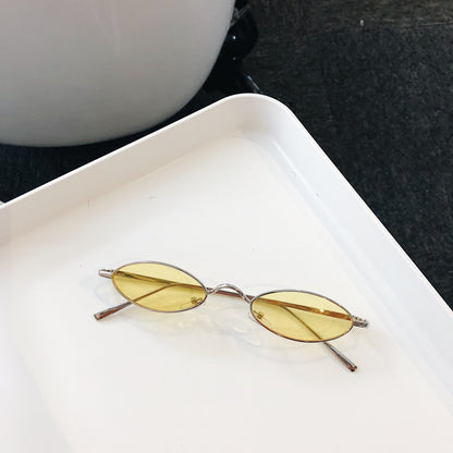 Retro Cat Eye Sunglasses Women Yellow Red Lens Sun Glasses