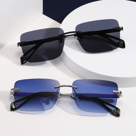 Frameless Square Sunglasses Retro