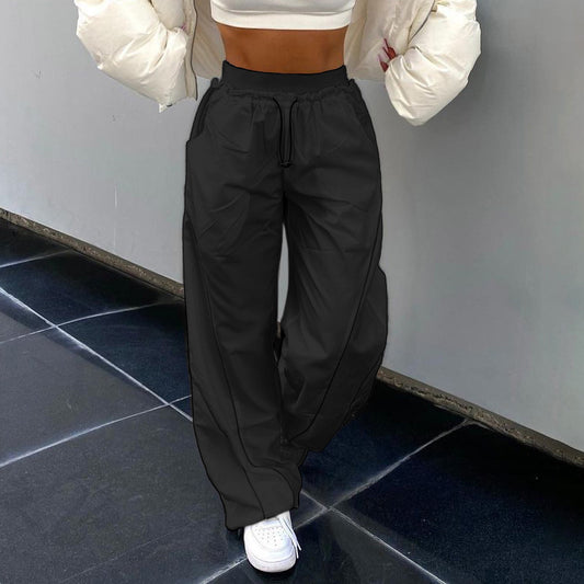 Slim Waist Elastic Band Casual Pants For Women