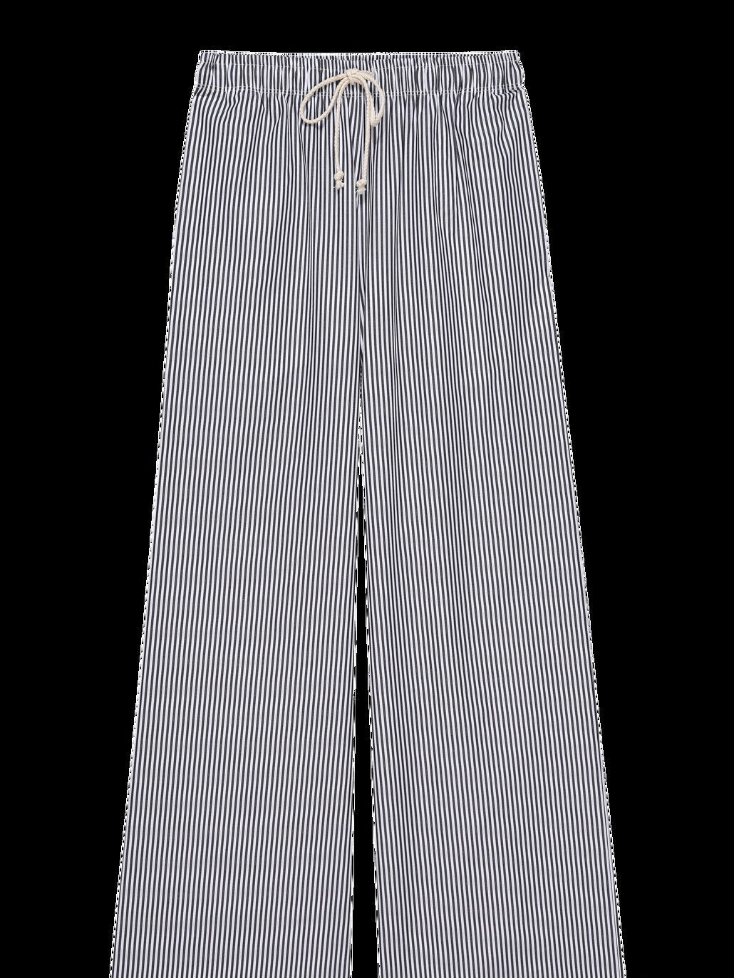 Fashion Women's Wear Striped Drawstring Wide-leg Pants For Women