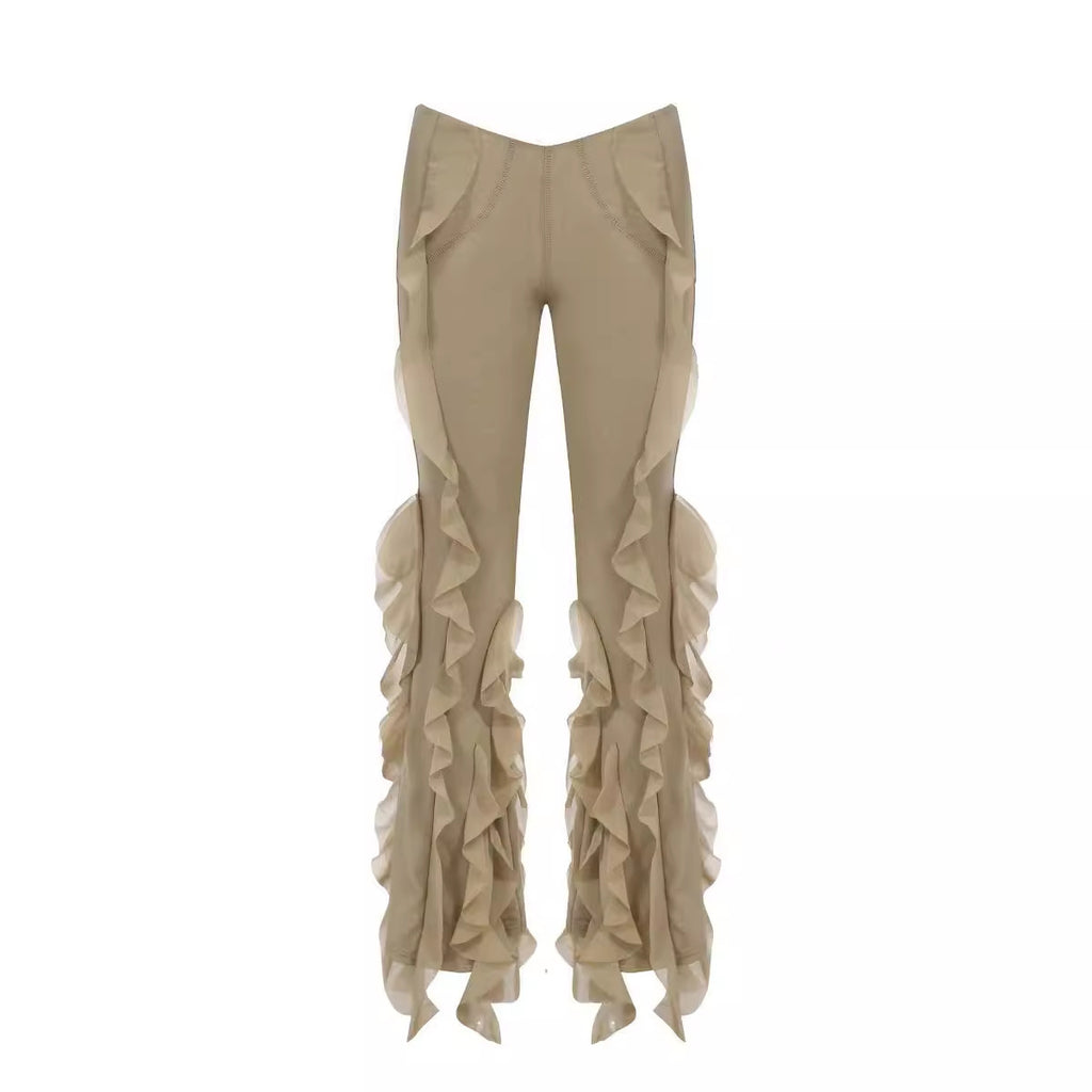 Ear Flying Pants Slim-fit Micro Flared Pants Women