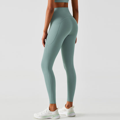 High Waisted Yoga Pants For Women With Naked Butt Lift Peach Running Tight Exercise