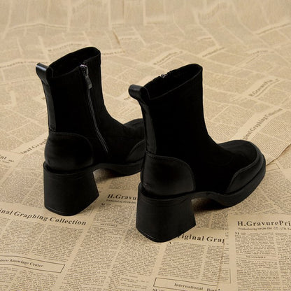 Thick Bottom Boots Chunky Heel Martin Boots Women