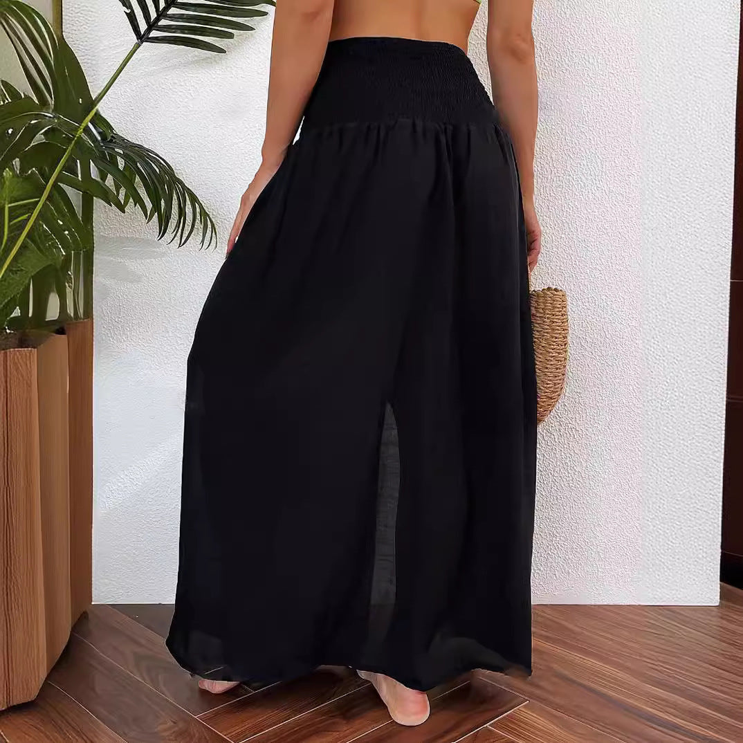 Women's Beach Vacation Style Split Skirt