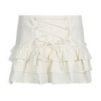 Women's Fashionable Low Waist Pleated Skirt