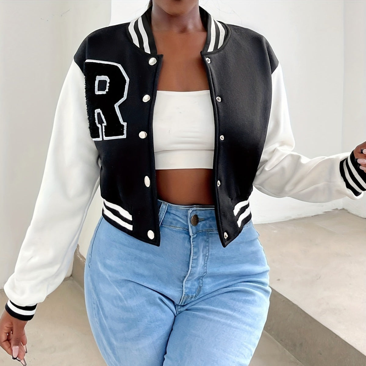 Women's Polyester Baseball Jacket