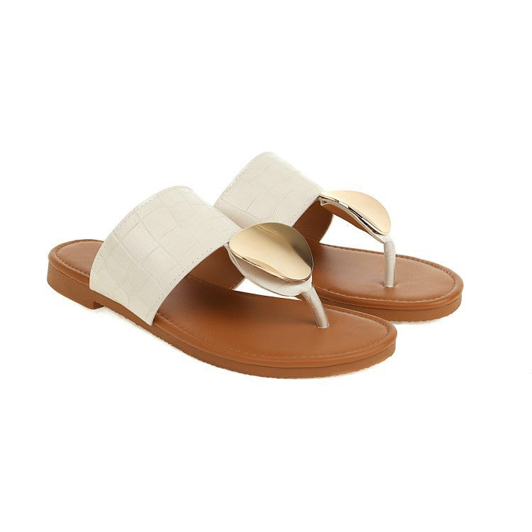 Summer Flip Flops 40-43 Large Size Outdoor Slippers Women