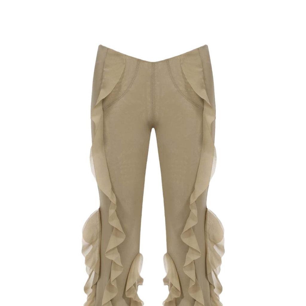 Ear Flying Pants Slim-fit Micro Flared Pants Women