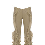 Ear Flying Pants Slim-fit Micro Flared Pants Women