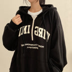 Casual Letters Hooded Pullover Women