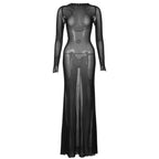 Fashion Personality Mesh Tied Dress Women
