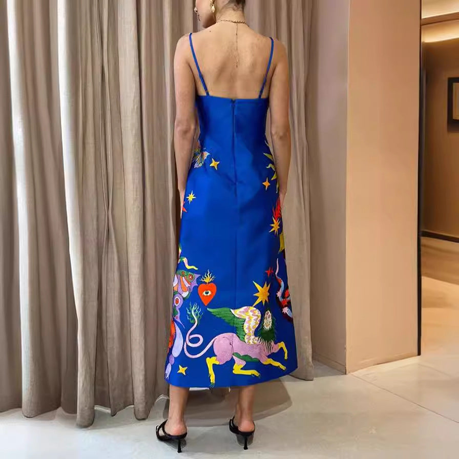 Fashion Suspenders Sleeveless Dress Women