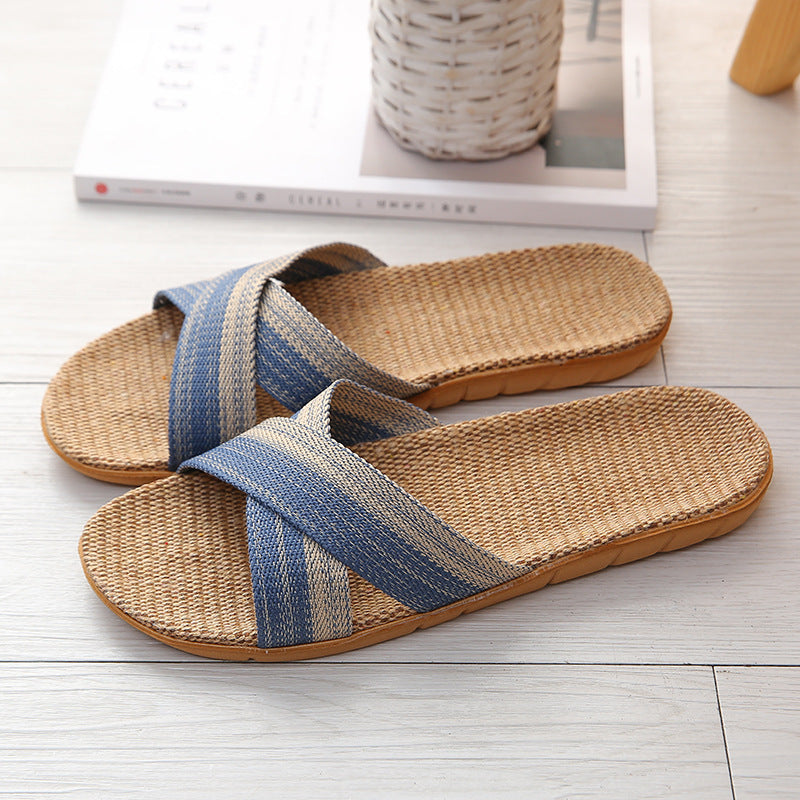 Four Seasons Home Sweat-absorbent Linen Slippers