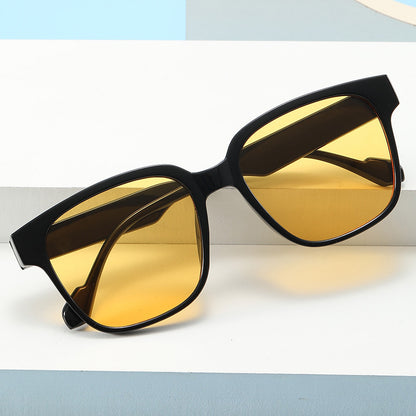 Fashion Casual Square Large Frame Sunglasses