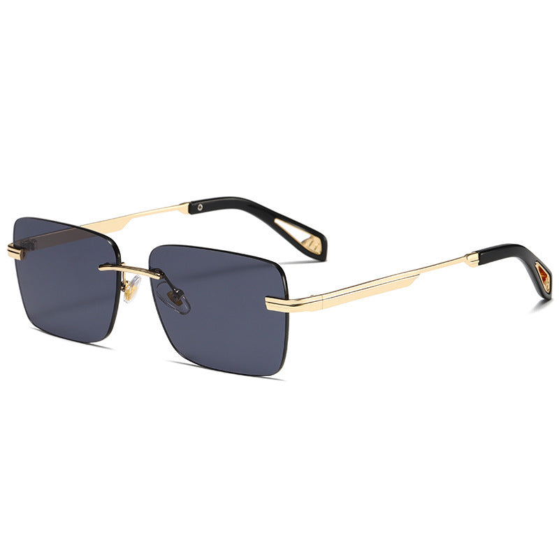 Frameless Square Sunglasses Retro