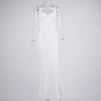Sling Fishbone Corset Slimming Hollow Dress