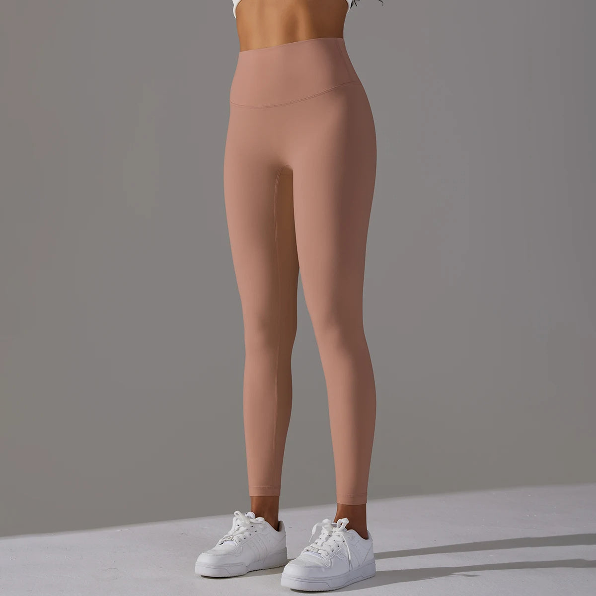 Cropped Pants Nude Feel Breathable High Waist Hip Lift Tights