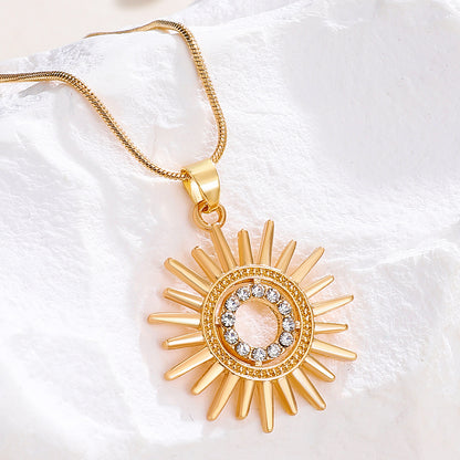 Sunflower Earrings Necklace Jewelry Suit Women