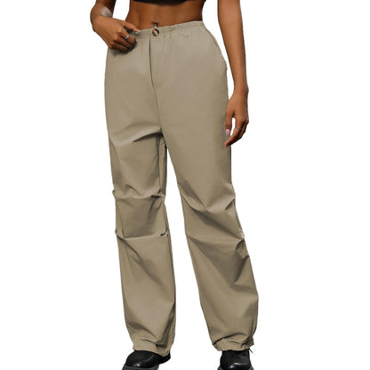 Fashion Women's Wear High Waist Straight Off Pants