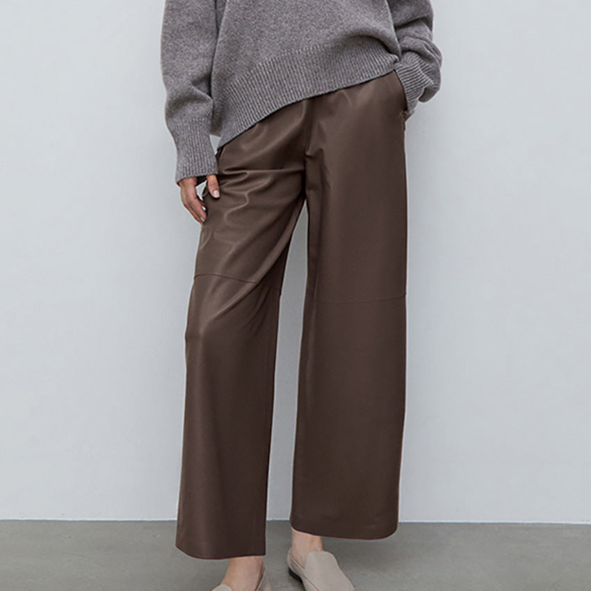 High Waist Straight Casual Pants Trousers